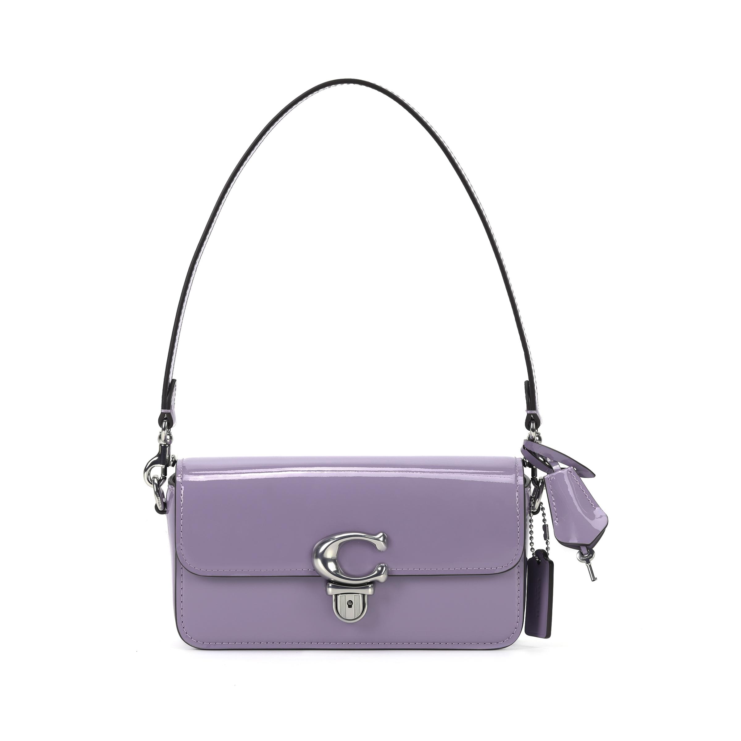 Coach Women's Studio 20 Solid Color Detachable Shoulder Strap Push Button Flap Closure Leather Handheld Crossbody Shoulder Bag Handbags Ce761-Lhvhm