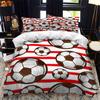3D Football Print Duvet Cover Queen/King Size Soccer Sport Bedding Set for Boy Kids Gifts Ball Game Theme Quilt Cover Pillowcase