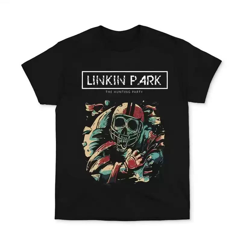 Linkin Park Rock Band Europe America Short-sleeved T-shirt Clothes Men Women Streetwear Oversized Hip Hop Punk Harajuku Tee Tops