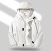 Outdoorjacke Herbst und Winter Herren- und Damen-Samtfutter Drei-in-Eins Zweiteiliges Set Plus Futter Verdickt Winddicht