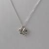 Silver 925 heart rose basic necklace (2ver.)