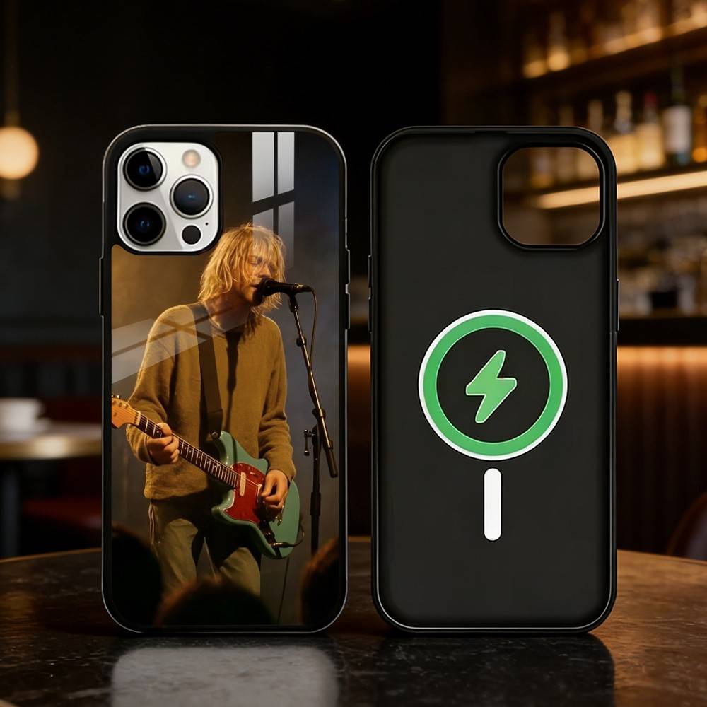 K-Kurt Singer C-Cobain Phone Case For iPhone 17,16,15,14,13,12,Plus,Pro,Max For Magnetic Wireless Charge iPhone16PRO