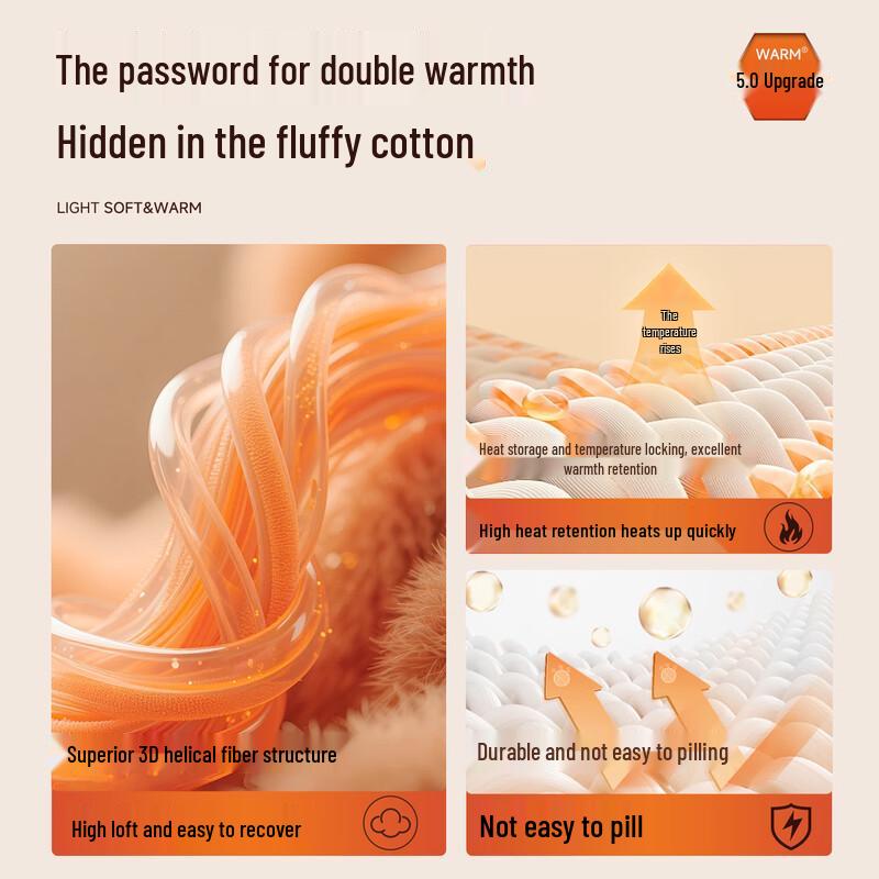 MINISO Men's Lapel Winter Fleece-Lined Padded Jacket