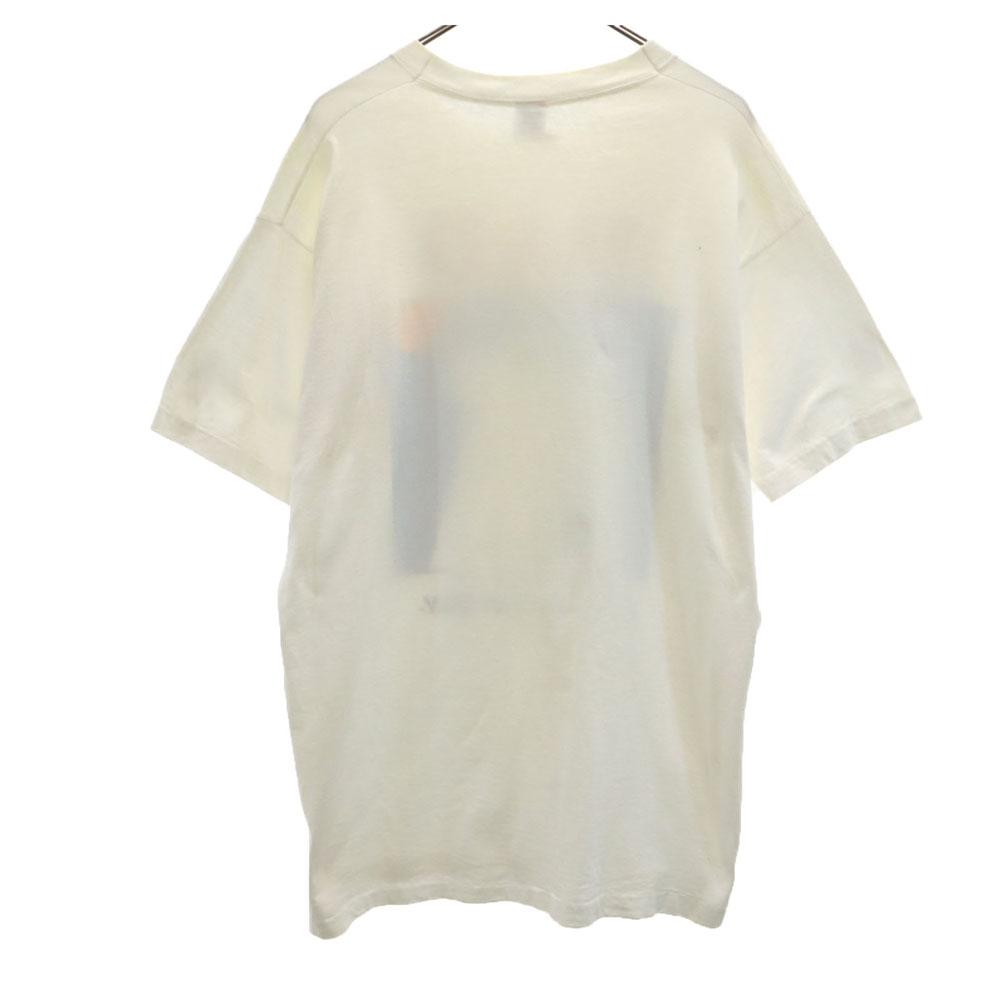 FRUIT OF THE LOOM 90s Made in USA Illustration Print Short sleeve Single stitch boynton T-shirt Men's Used