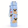 1 PZ Gruppo di Cuccioli Marroni Multipli 750ml Bottiglia d'Acqua Sportiva in Plastica Colorata Tappo con Cannuccia a Flip Anti-perdita Per Sport Ufficio Uso Domestico