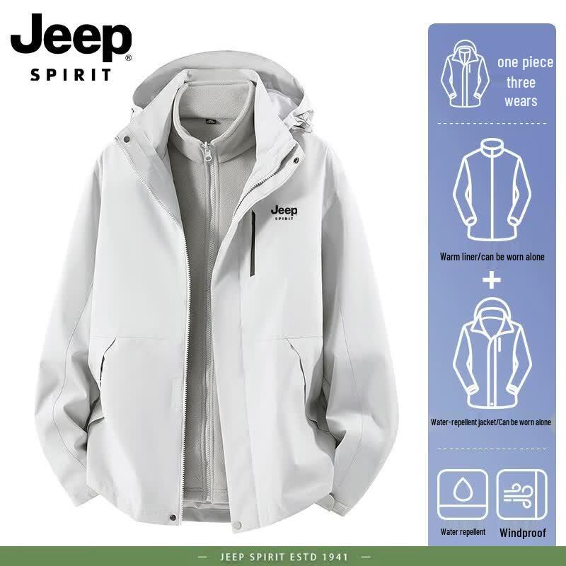 JEEP Men's Autumn/Winter 3-in-1 Windbreaker