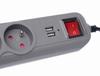 Extension cord with USB sockets 1.5m KD4033