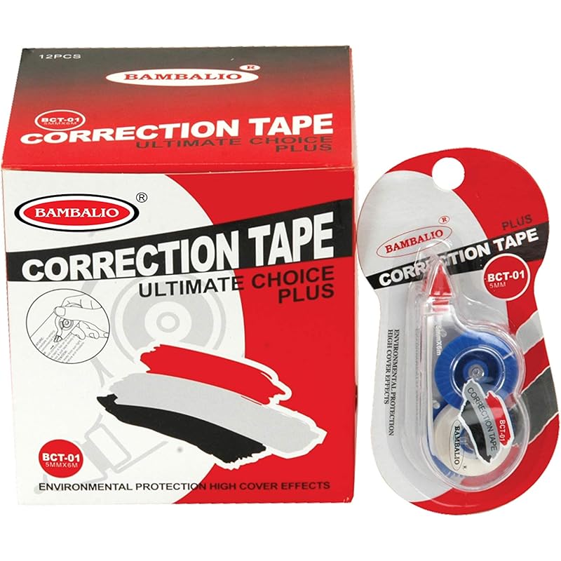 

Bambalio Bct-01 Correction Tape (12 Pieces) 121 білий