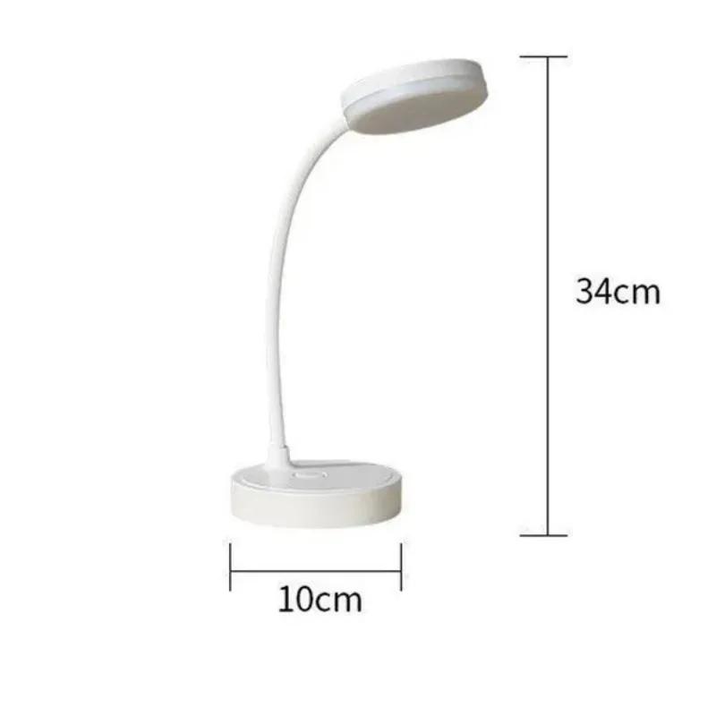 

1PC Eye Protection LED Table Lamp USB Charging Reading Lamp 1200mA белый