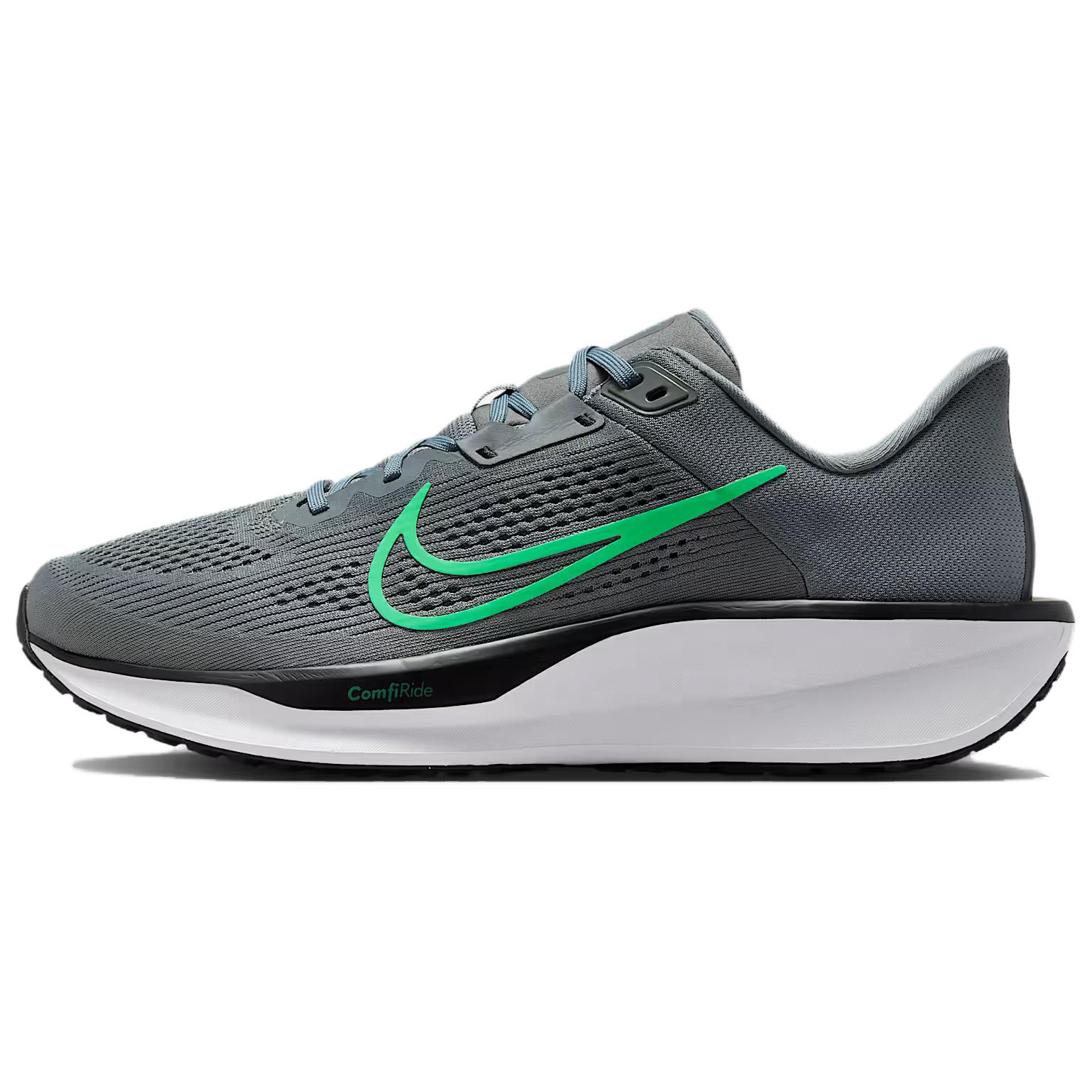 Nike Quest 6 Smoke Grey Green Shock Men Sneakers Black White FD6033-009 42.5