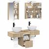 5 Piece Bathroom Cabinet Set Sonoma Oak 40 x 10.5 x 60.5 cm