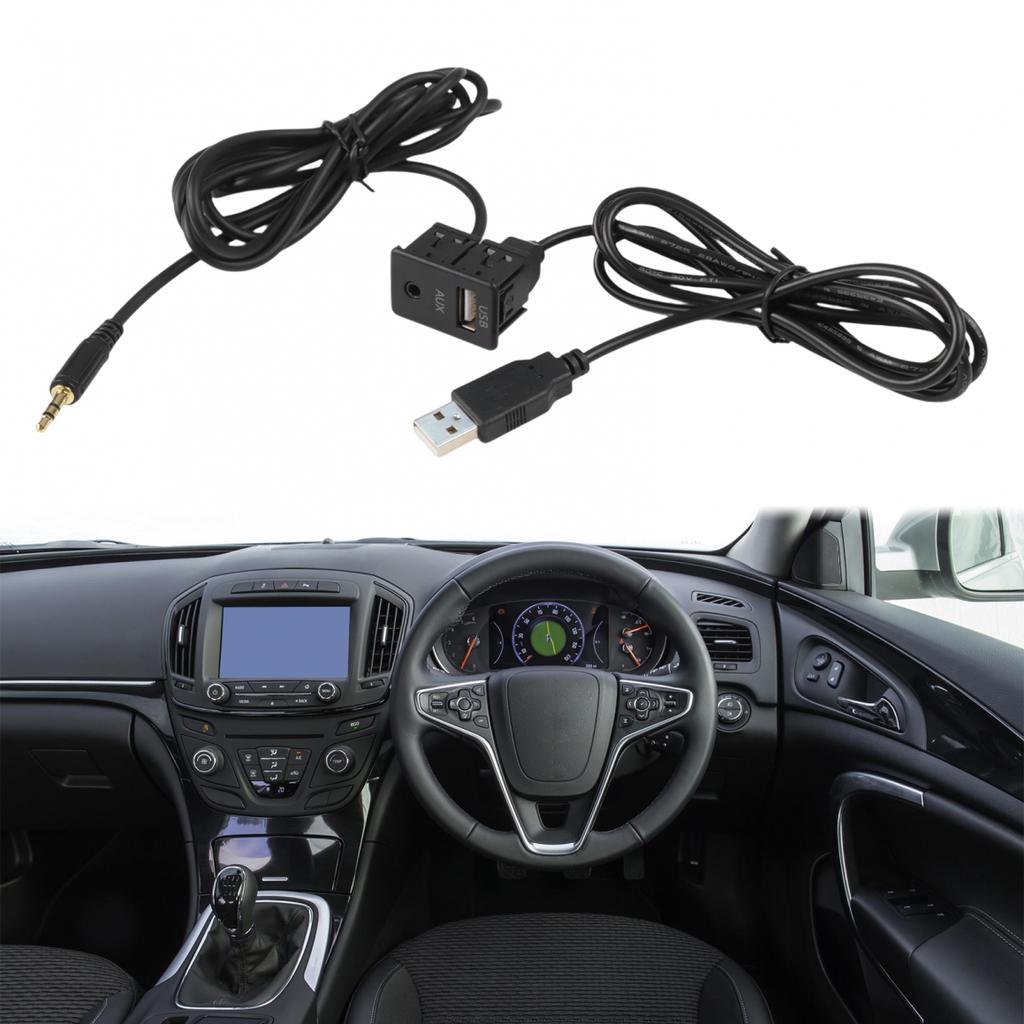 Car AUX USB Adapter Dash Mount USB Socket Anti-Corrosion Properties