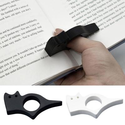 Katzen Daumen Buchhalter Kunststoff Seitenhalter für Freihändiges Lesen Tragbarer Lesezeichen Geschenk für Buchliebhaber Lese Ständer Zubehör