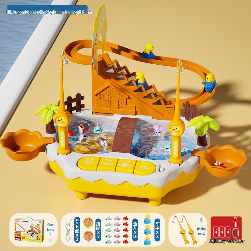 

Оригинальная большая магнитная электрическая игрушка для рыбалки Nai Long для детей в возрасте 1-3 лет - Интеллектуальное развитие для мальчиков и девочек