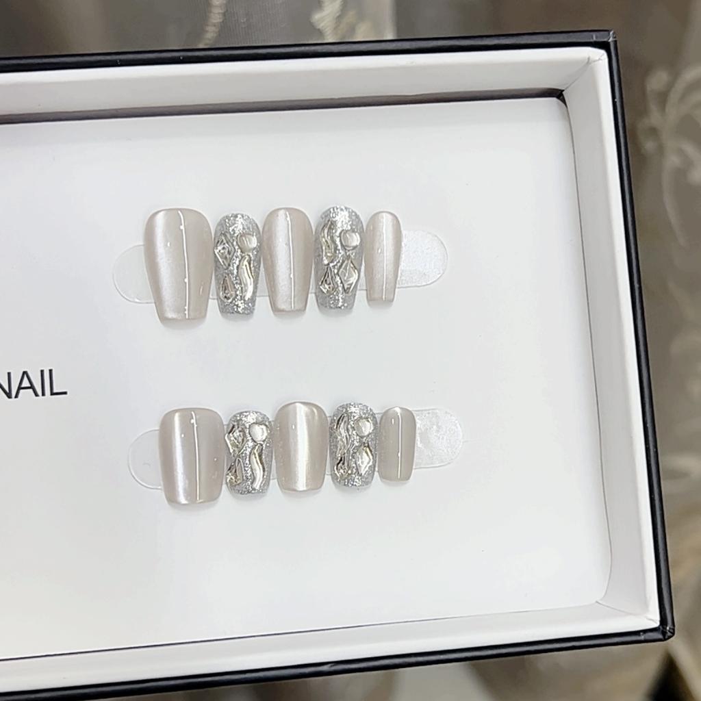 Pure Handmade Phototherapy Wear Nail Tablets Persian Girl Wear Nail Finished Product Reusable Nail Patches