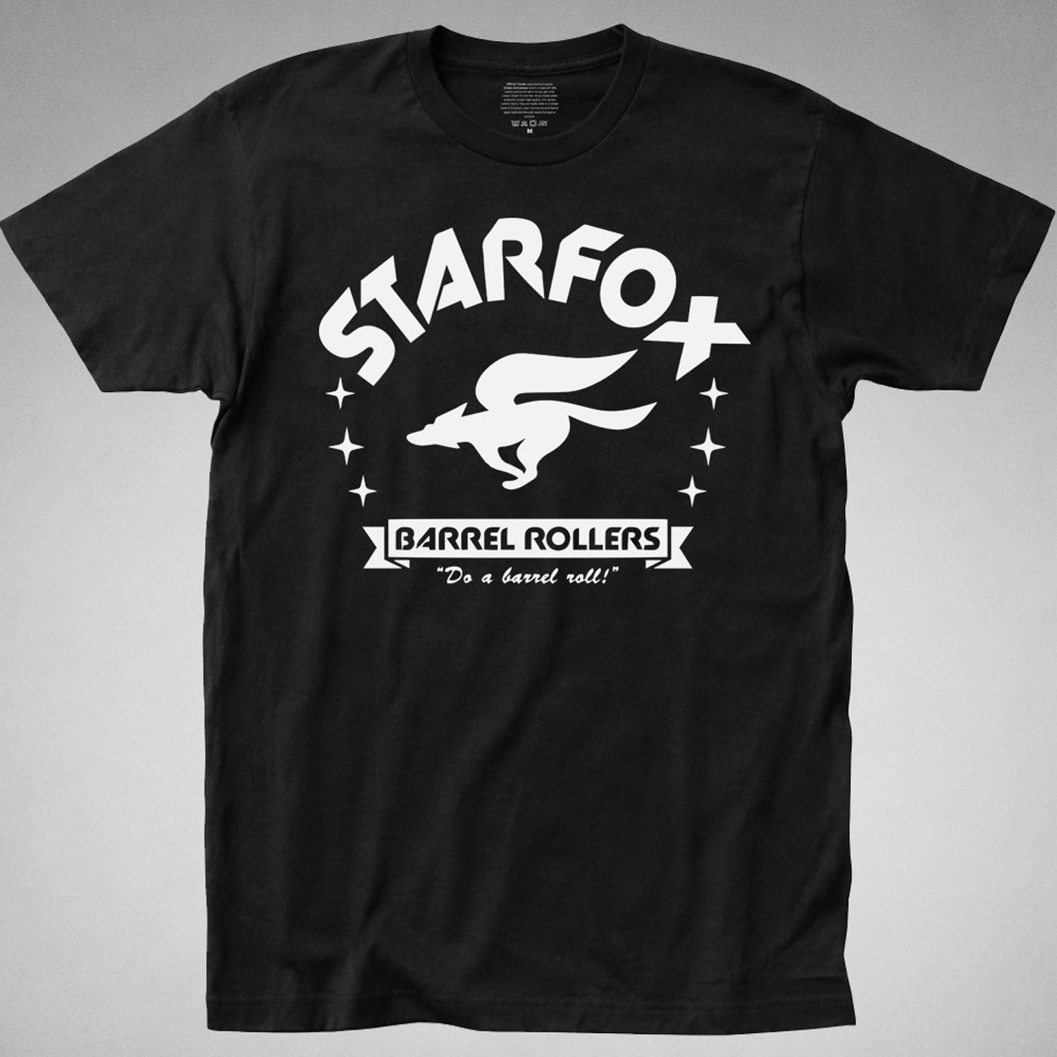 Starfox T-Shirt Zero Barrel Rollers Do A Barrel Roll Tee wii 64 snes switch tee S
