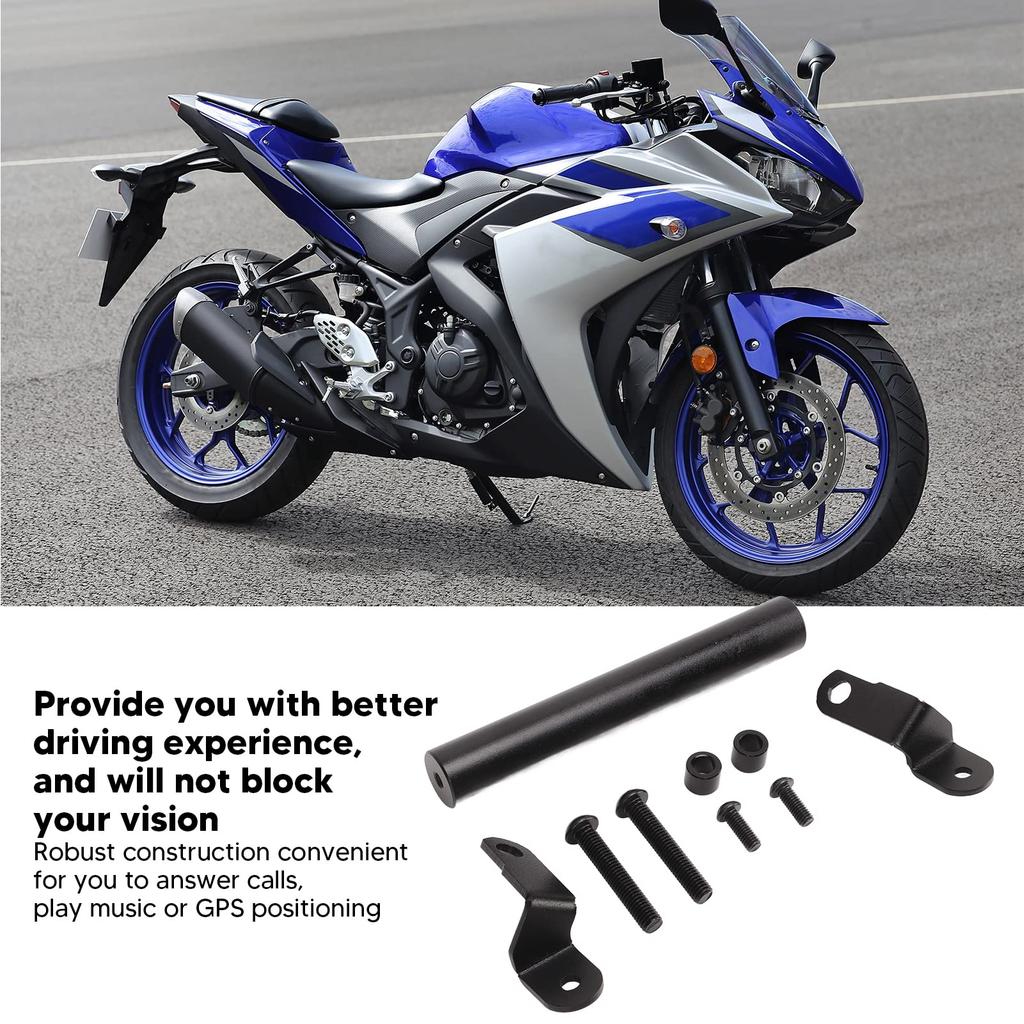 Motorcycle Navigation Bracket Phone Mount GPS Navigation Bracket Adapter Holder for YZF R25 YZF R3 2019‑2021