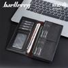 Baellerry RFID Protection Anti Theft Long Wallets for Men Vintage Design Business ID Card Holder Money Pack Purse GZW