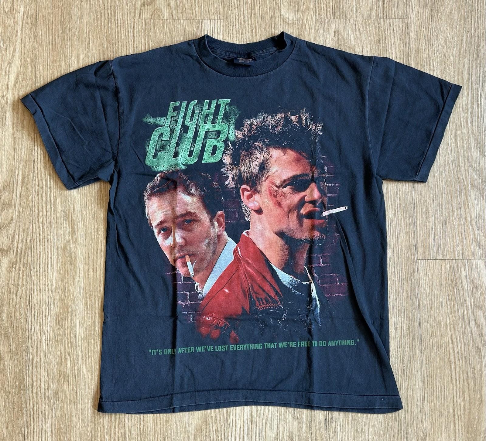 FIGHT CLUB vintage 1999 MOVIE shirt BRAD PITT Unisex T-Shirt XXL