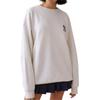 New Era FW24 MLB Trend Basic Series New York Yankees Loose NY Print Crewneck Long Sleeve American Sweatshirt Unisex Sweatshirt Ivory 14385255