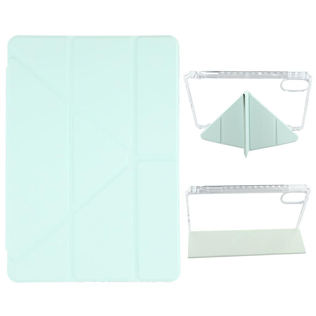 For Xiaomi Redmi Pad 2 Etui PU Lær Origami Stativ Gjennomsiktig Nettbrettdeksel