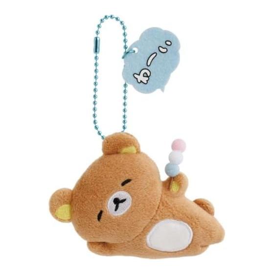 AB42501 Rilakkuma Yuru Yuru Poka Poka Series Hanging Mascot Badge Rilakkuma