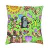 Federa Cuscino Cartoon Krtek Little Maulwurf Stampa Double Side Cuscino da Pavimento Talpa Divertente per Auto Federa Fresca Decorazione Casa