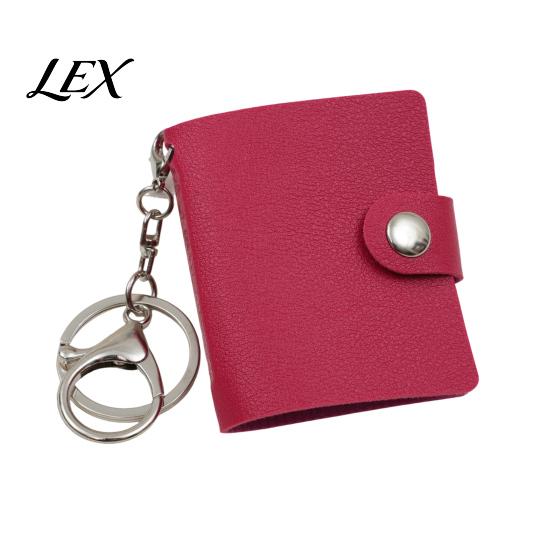 Schlüsselanhänger Fotohalter Mini-Lederalbum mit Karabinerverschluss, PU-Material, Ideal zur Aufbewahrung von Kompakt-Organizer-Ausweisfotos, Polaroids & Sammlerstücken