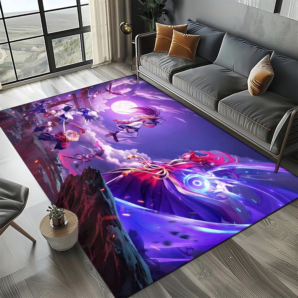

2025 New Style Game Samurai Spirits Shodown Haohmaru Cartoon Carpet Rug for Living Room Bedroom Home Sofa Decoration,Non-slip 40x60cm( 15x23in )