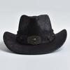 Studded Bullhead Cowgirl Hat Vintage Jazz Hat Trendy Sombrero Hat  For Men Women