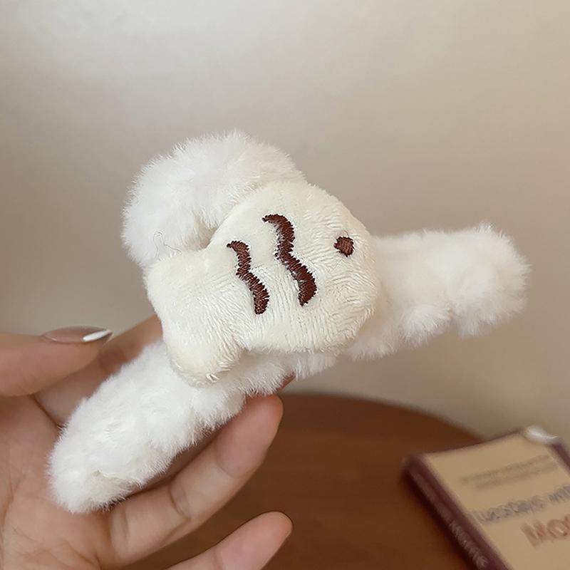 

Плюшевая рыбка заколка для волос когти аксессуары для волос для девочек кавайные японские королевские синие корейские заколки для волос краб головной убор белый