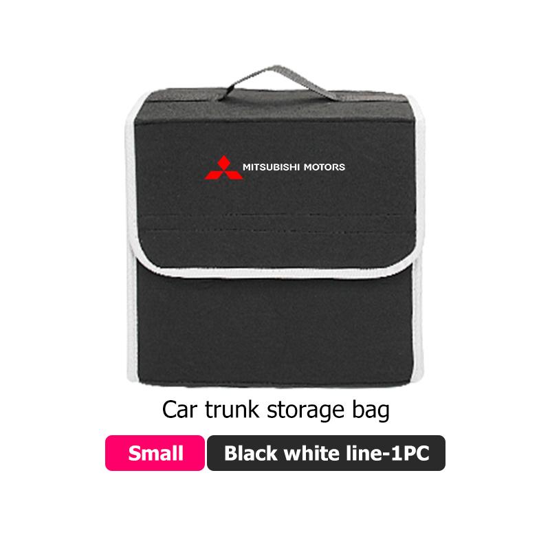 Car Foldable Felt Trunk Storage Bag Large Capacity Organizer Box Accessorie For Mitsubishi Outlander Pajero Sport Lancer Eclipse