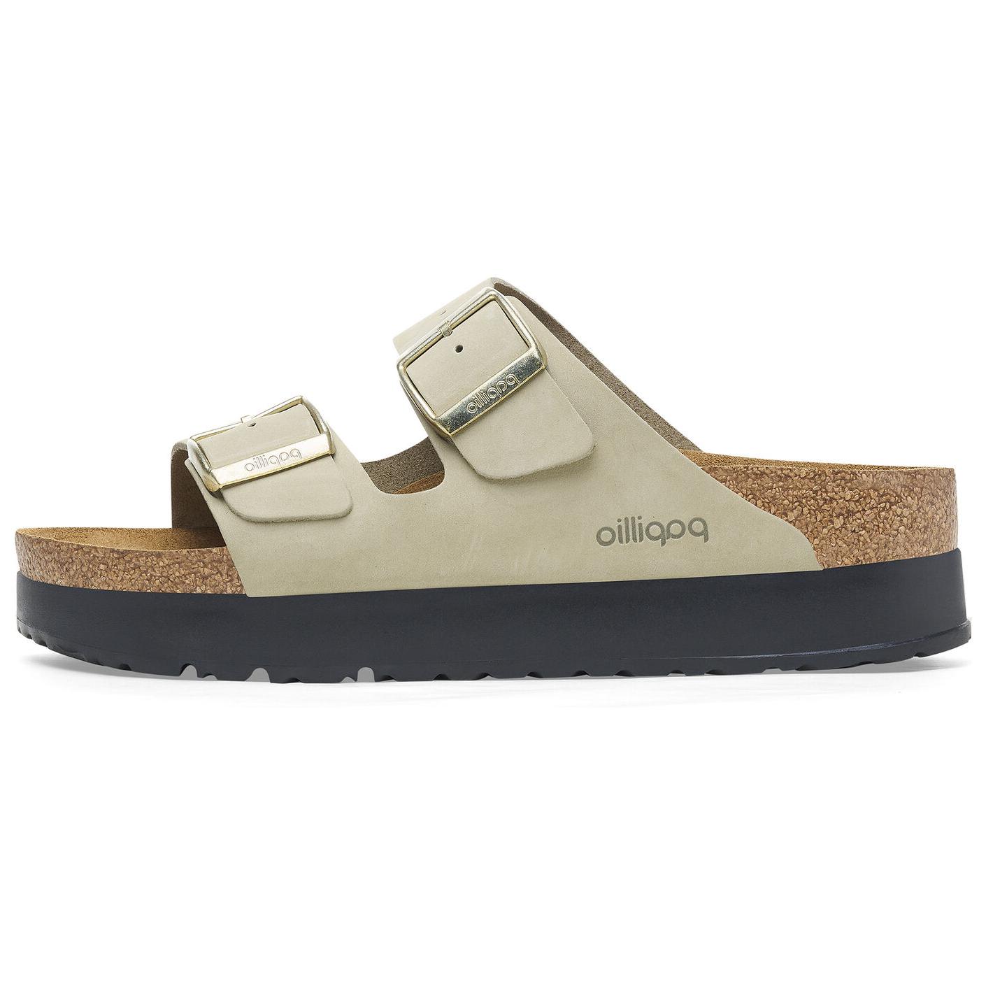 Женские сандалии на платформе Birkenstock Arizona из кожи 1026971 37
