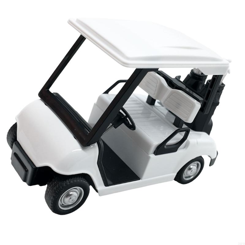 Detailed Alloy Golf Cart Replicas Desktop Decors Party Cake Toppers Accessories