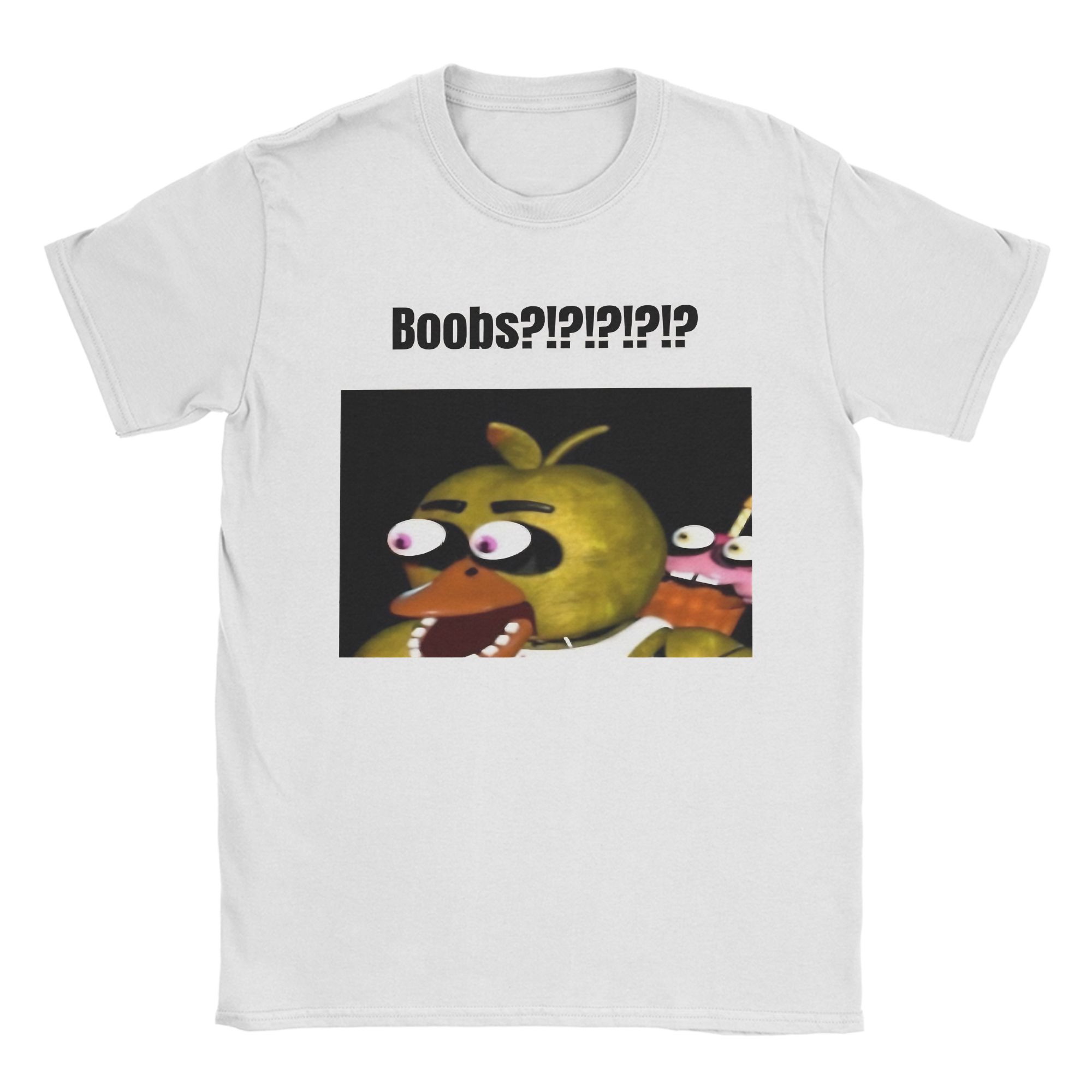 Baibao QIQI Mannen Bonnie Ballen !!!! Meme T-shirts FNAF At Freddys 100% Katoenen Kleding Grappig Korte Mouw Ronde Hals T-shirt Grafisch Zacht T-shirt XL