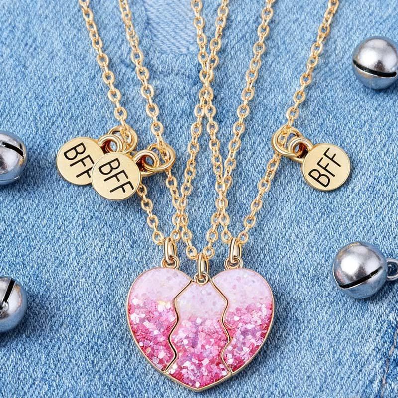 Bff Friendship Necklace, Magnetic Attraction Heart Necklace, Magnetic Necklace Set, Jewelry