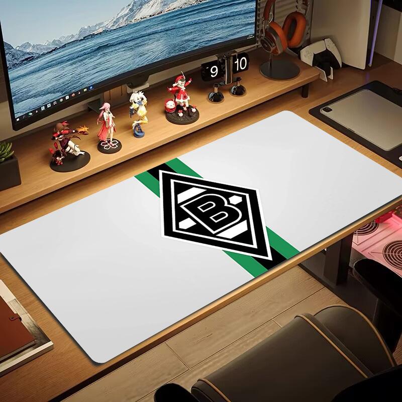 Borussia Mönchengladbach Print Cushion Non-slip Laptop Tablet Big Mousepad XXL Mat Mini PC Playmat With Lock edge