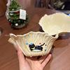 Oat Self-Reserved Small Lace Bowl for Salad, Soup, Milk, Fruit, Dessert, and More