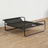 Elevated Dog Bed, Textilene Mesh, Inclined Headrest, 91 x 69 x 29 cm, Black