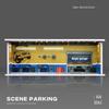 Collector 1/64 Garage Parking Lot Alloy Car Model Car Scene Storage Display Box Car Model Replica Collection Toys for Boys