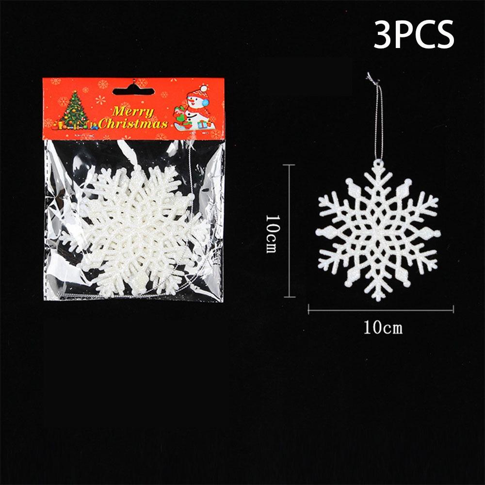 Acrylic 3D Snowflake Decoration Ice White Snowflake Tree Decoration  Christmas Tree