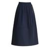 Jupe midi bouffante décontractée à taille haute et coupe évasée avec taille élastique