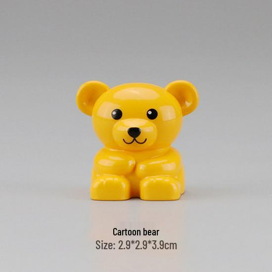 Gegele Lego-Compatible Building Blocks: Large Particles & Small Animal Accessories - Ocean, Zoo, Dinosaur Educational Toys
