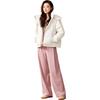 Sancai Women's 2024 Winter Chenille Wide-Leg Casual Pants