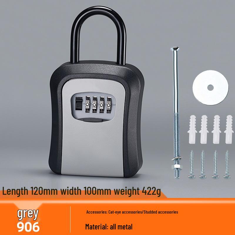 Anti-Theft Password Key Box for Doorway and Construction Site