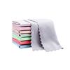Thickened Kitchen Absorbent Rag, Lock Edge Striped Household Cleaning Coral Dish Cloth Nonstick Oil Scouring Pad