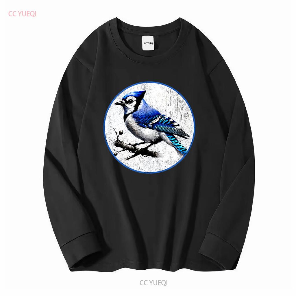 Retro Blue Jay Distressed Design by Bird Fan T Shirt NEW 10 Colors Vintage Washed Graphic Unisex Slightly Designer Clothes