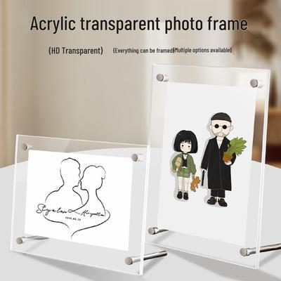 Newcomer Discount: 5 Yuan - Crystal Clear Acrylic Tabletop Photo Frame for 6-7 Inch Photos or Postcards