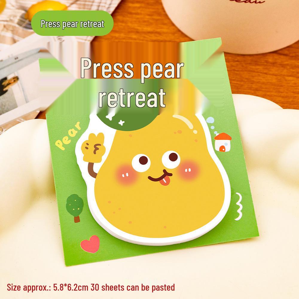 Mini Cute Cartoon Fruit Sticky Notes Notepad for Students