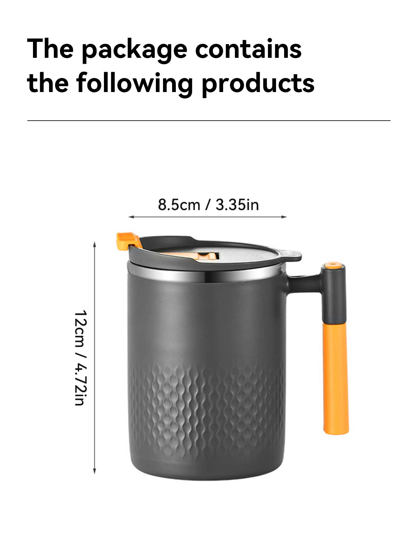 

Изолированная кофейная кружка с защитой от ожогов и ручкой, термокружка для молока из нержавеющей стали 304, двухслойная кофейная чашка, чайная чашка 401-500ml